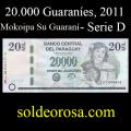 Billetes 2011 4- 20.000 Guaran�es